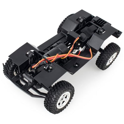 150mm 5.91in Wheelbase Assembled Frame Chassis with 2-Speed Gearbox for 1/18 RC Crawler TRX4M Bronco Defender JJRC C8809 c8801 Part