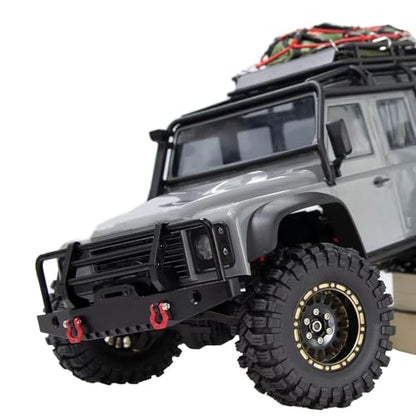 RC Bumper For Defender For TRX4M 1/18 Metal Front And Rear Bumper With Tow Hook RC Crawler Car Upgrade Parts Accessories(Front) - size: Front