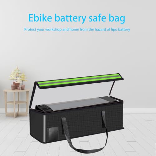 19.3"x5.9"x7.1" Lipo Safe Bag Fireproof Bag for Lipo Battery Pack Storage Charging Transport,Home Office Travel Fireproof Safe Storage for Cash Valuables Jewelry Passport Power bank Lipo Battery - size: 490*150*180mm