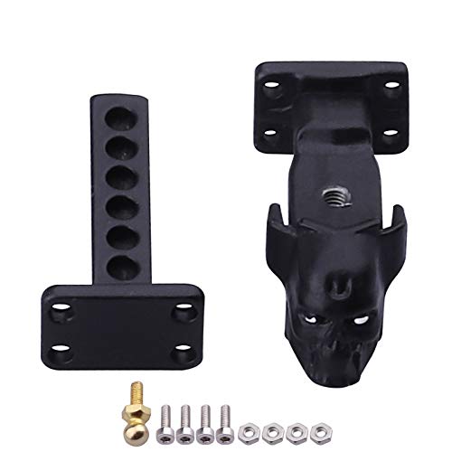 Hobbypark Metal Scale Trailer Hitch Drop Hitch Receiver Tow Hook Shackles for Traxxas TRX4 Axial SCX10 90046 90047 1/10 RC Crawler Cars