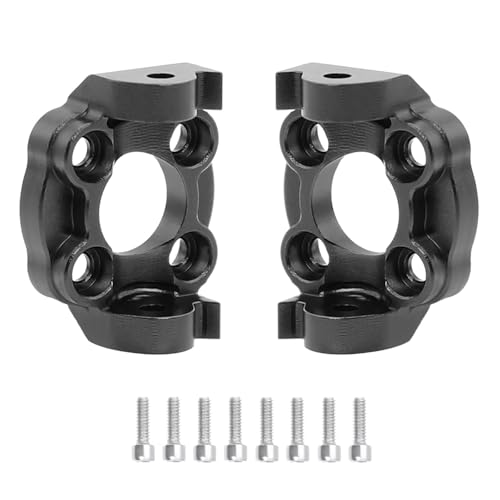 RC Repair Parts for LOSI for Mini for LMT 4X4 1/18 rc Cars for Monster Truck Aluminum C Hub Front Steering Cup with Enlarged Bearing(Black,C Hub) - color: Black, size: C Hub