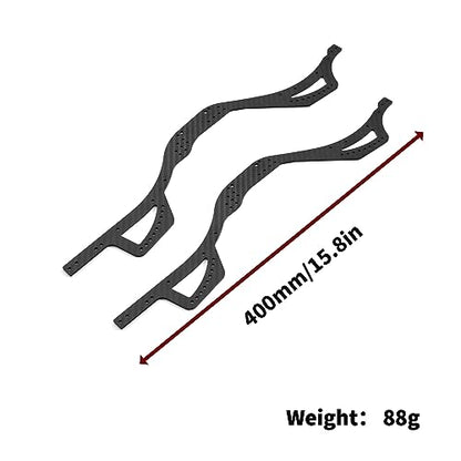 RC Frame Rails Chassis Frame Beam for 1/10 Axial SCX10 PRO RC Crawler Car Truck Carbon Fiber Beams Modification Accessories