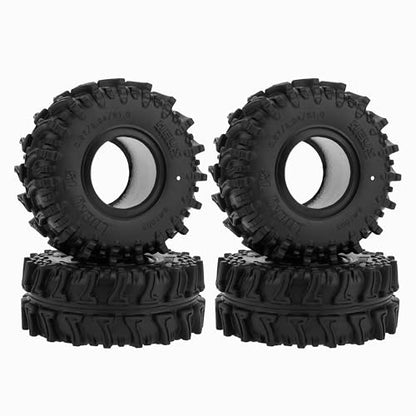 MEUS RACING 1.0 Tires - MS6 Lucky 7S Tires for TRX4M SCX24 FCX24 AX24 1/24 1/18 RC Crawler, 0.87/2.24/R1.0, #M1003 - size: M1003