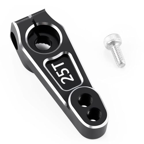 2Pcs Metal 25T Servo Horn 16.5mm 25 Teeth Steering Arm | Upgrade Parts, For 1/8 1/10, RC Off-Road Crawler Drift Racing Car