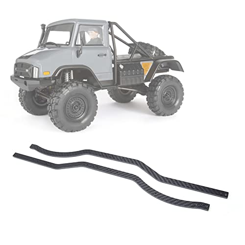 Universal Carbon Fiber Chassis Frame Rails High Precision for Axial SCX10 RC Crawler Car Model Black 16.3 Inch 2 Sheets Screws, Lightweight Durable Easy Installation for RC Hobbyists