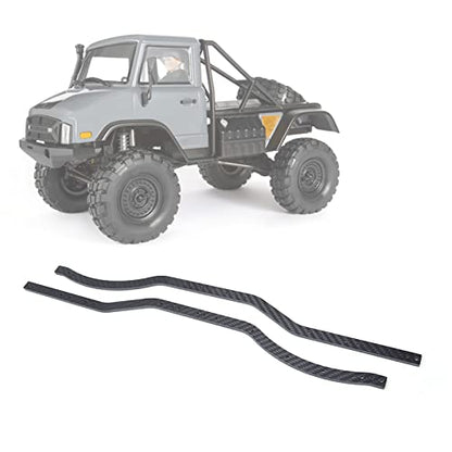 Universal Carbon Fiber Chassis Frame Rails High Precision for Axial SCX10 RC Crawler Car Model Black 16.3 Inch 2 Sheets Screws, Lightweight Durable Easy Installation for RC Hobbyists