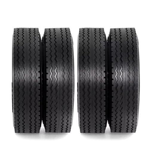 RC Cars Spare Parts Compatible with Tamiya 1/14 RC Truck Cars Upgrade Parts Spare Accessories for Universal Metal Wheel Rim Tire Set(Rear) - size: Rear