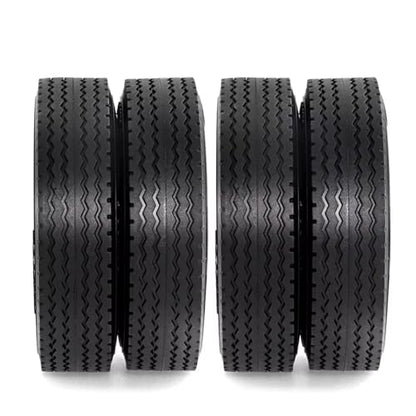 RC Cars Spare Parts Compatible with Tamiya 1/14 RC Truck Cars Upgrade Parts Spare Accessories for Universal Metal Wheel Rim Tire Set(1set) - size: 1set