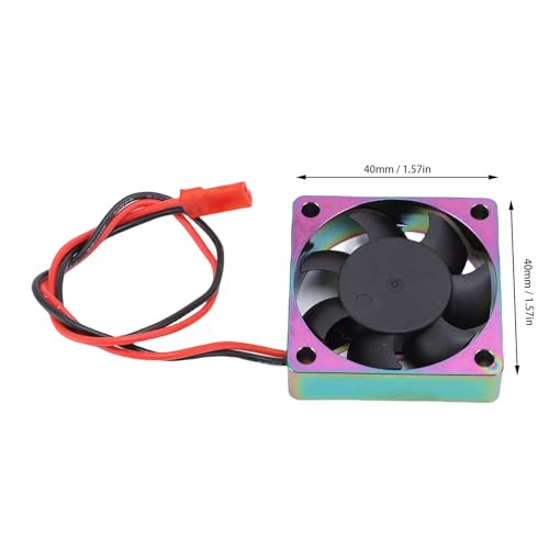 Drfeify RC Motor Cooling Fan, 14000RPM High Speed Aluminum Alloy Quiet Heatsink Fan for RC Car Model