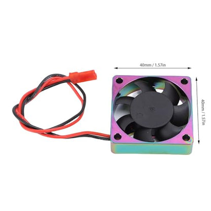 Drfeify RC Motor Cooling Fan, 14000RPM High Speed Aluminum Alloy Quiet Heatsink Fan for RC Car Model