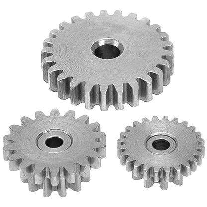 RC Steel Transmission Gear Set 26T 19T 24T Upgrade Parts Compatible with WPL D12 1/10 Scale RC Trucks
