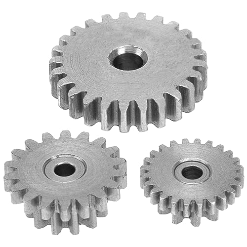 RC Steel Transmission Gear Set 26T 19T 24T Upgrade Parts Compatible with WPL D12 1/10 Scale RC Trucks