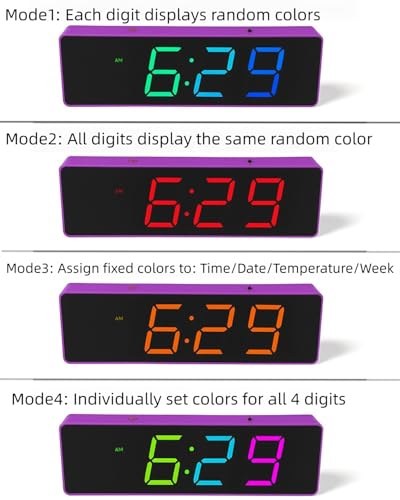 DIY Soldering Practice Kit, Digital Alarm Clock Soldering Kit, 4-Digit Display, RGB Color Modes, Electronic Soldering Project