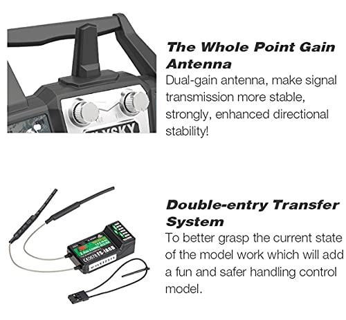 FLYSKY FS-i6X 6-10CH(Def.6) Transmitter and FS-iA6B Receiver for RC Models | 6-10 Channels (default 6) 2.4GHz AFHDS2A Radio System for RC Fixed Wing Quadcopter Car & Boat (Mode_2)