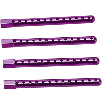 RC Body Post, High Strength Aluminum Alloy RC Car Shell Column with Multiple Height Adjustment, for HSP 1/10 94102 94122 94103 94123 Cars (Purple) - color: Purple