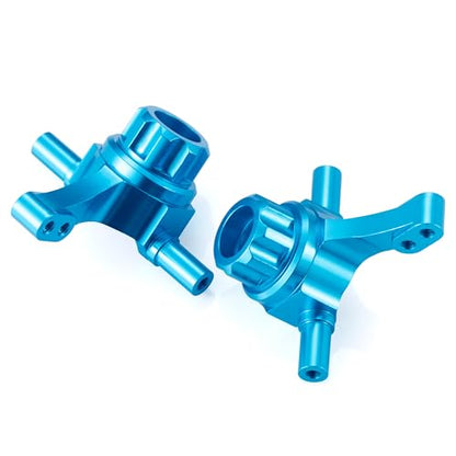 QUE-T 2pcs Aluminum Steering Knuckle Arm Front Steering Cup for 1/10 Tamiya TT02 TT-02 RC On Road Touring Car