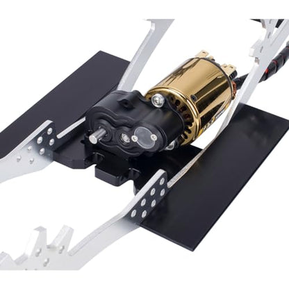 SCX10 TRX4 Gearbox,LCG Crawler R2 Metal Transmission Low Center of Gravity Gearbox for 1/10 RC Car SCX10 TRX4 RC4WD Capra Axle DIY Chassis(Red) - color: Red