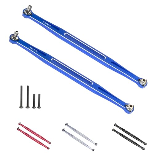 Front Steering Tie Rod Links 7075-T6 for 1/5 Traxxas X-MAXX WideMaxx 8S & 1/6 XRT 8S Monster Truck Upgrades Parts, Replacement for #7897, 2pcs Set (Blue) - color: Blue