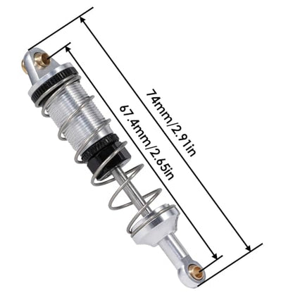 4PCs Aluminum Adjustable Hydraulic Spring Shock Absorbers RC Car Upgrade Modified Parts for 16101 16102 16103 1/16 RC Car Upgrade Parts Accessories