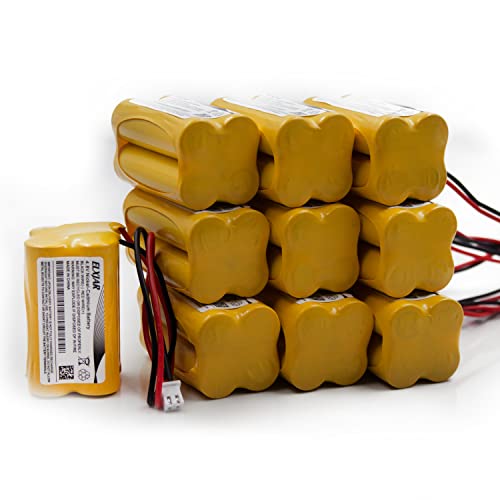 (10-Pack) 4.8V 800mAh Ni-Cd Battery for BL93NC487, BAA-48R | Fits BL93NC484, BL93NC485, NIC0186, Custom-43, OSA-126, ELB-CS06, 6600012 and 6200-RP emergency lights. - color: 10-Pack