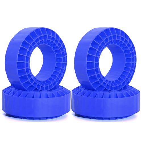 1.9 RC Silicone Rubber Insert Foam Soft Waterproof 108x42mm Fit 118-122mm 1/10 Crawler Wheels Tires for 1:10 Crawler Car Traxxas TRX4 Axial SCX10 Capra RXB10 RC4WD D90 TF2 Gen8 4PCS (Blue) | Fit 118-122mm 1/10 Crawler Wheels Tires - color: Blue