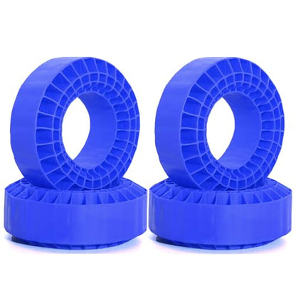 1.9 RC Silicone Rubber Insert Foam Soft Waterproof 108x42mm Fit 118-122mm 1/10 Crawler Wheels Tires for 1:10 Crawler Car Traxxas TRX4 Axial SCX10 Capra RXB10 RC4WD D90 TF2 Gen8 4PCS (Blue) | Fit 118-122mm 1/10 Crawler Wheels Tires - color: Blue