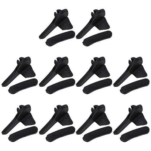 Plastic Mount Demount Head Inserts for Duck Head Tire Changer - Rim Protector Pads to Prevent Scratches - Fit for Auto Shop Tools - Black 20pcs