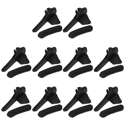 Plastic Mount Demount Head Inserts for Duck Head Tire Changer - Rim Protector Pads to Prevent Scratches - Fit for Auto Shop Tools - Black 20pcs