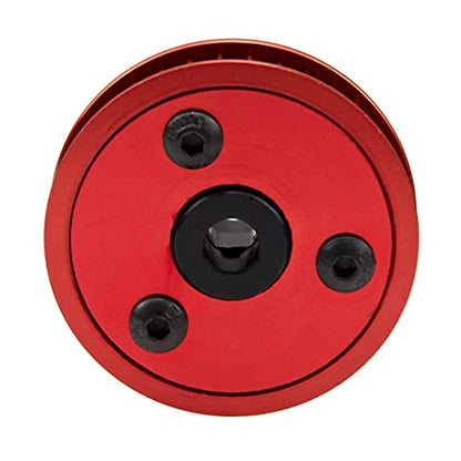 ShareGoo RC Car 3.2mm Belt Drive Transmission Gear System Upgrade Part Compatible with Axial SCX10 SCX10-II 90046 1/10 RC Crawler Car (Red) - color: Red