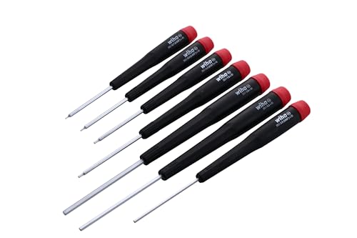 Wiha 26390 Screwdriver Set, Hex Metric With Precision Handle, .7 - 3.0mm, 7 Piece, original version, one size | .7-3.0mm, Original Version, One Size