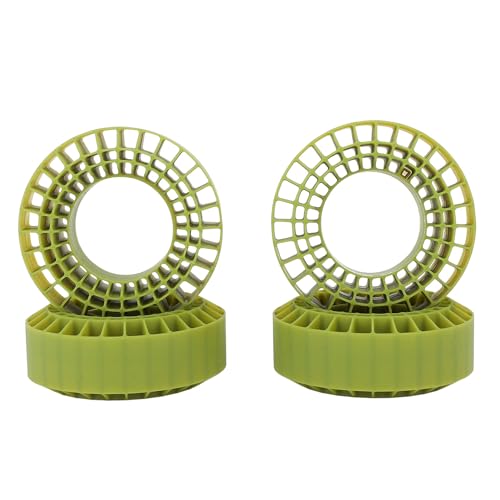 1.9Tire Inserts Silicone Rubber Insert Foam, Silicone Insert Foam Fit 1.9 Wheel Tires, Silicone Tire Inserts Fit Wheel Tires 1/10 Crawler Accessories Red (OD Green) - color: Od Green