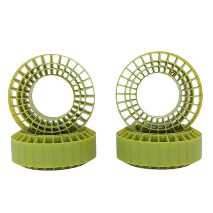 1.9Tire Inserts Silicone Rubber Insert Foam, Silicone Insert Foam Fit 1.9 Wheel Tires, Silicone Tire Inserts Fit Wheel Tires 1/10 Crawler Accessories Red (OD Green) - color: Od Green