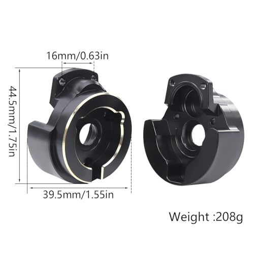 Brass Steering Knuckles Portal Front and Rear Cover Weights for 1/10 RC Crawler Car Vanquish VS4-10 Phoenix F10 Portal Axle Lower COG