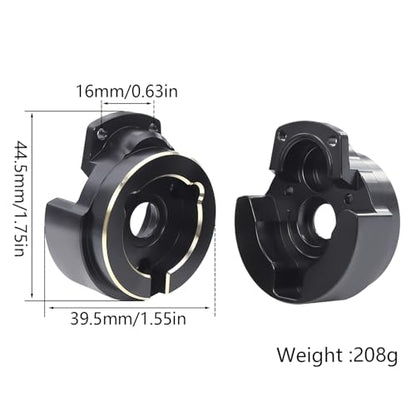 Brass Steering Knuckles Portal Front and Rear Cover Weights for 1/10 RC Crawler Car Vanquish VS4-10 Phoenix F10 Portal Axle Lower COG