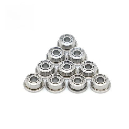 MF63ZZ Flange Bearing 3x6x2.5 mm ABEC-9 (10 PCS) Miniature Flanged MF63 Z ZZ Ball Bearings - size: MF63ZZ 3x6x2.5