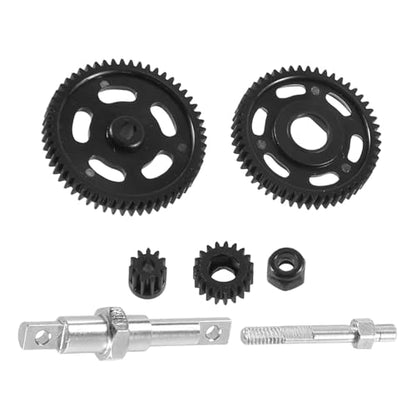 Transmission Steel Spur Gear Set for 1/24 RC Crawler Axial SCX24 AXI90081 AXI00002 C10 AXI00001 Upgrade Parts