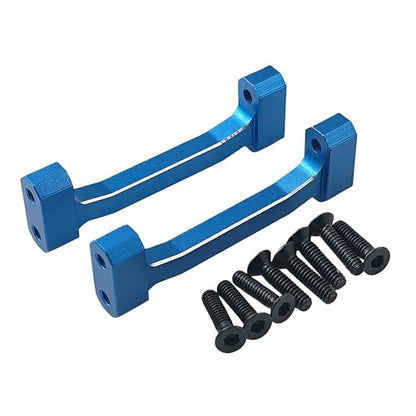Upper Cross Brace Set for Losi 1/18 Mini LMT 4X4 Brushed Truck (Blue) | Aluminum,Monster Truck,Upgrade Parts,RTR-LOS01026,LOS211047 Compatible,RC Car,CNC Machined,High Strength,Precision Fit - color: Blue