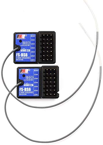 Flysky FS BS6 Receiver 2.4GHz 6CH for Flysky FS-GT5/IT4S/i6/i6X, 2PCS - size: 2PCS