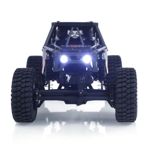 TOUCAN RC HOBBY US in Stock UDI RC UCX2405PRO 1/24 2.4G 4WD RC Rock Crawler Brushless Motor ESC Radio Controlled Off-Road Vehicles RTR Model Car Battery for Ages 14+ - color: Red Black
