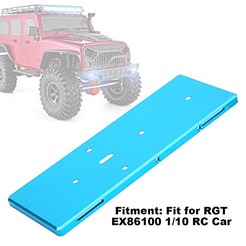 RC Battery Tray with Screw, Aluminum Alloy Replacement for RGT EX86100 1/10 RC Car, Lightweight and Durable Battery Mount for RC Vehicle (Blue 680022B) - color: Blue 680022b