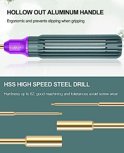 OGRC Hex Screw Driver Set 0.05inch 1.5mm Hex Driver 4mm 5mm RC Hex Nut Driver Hexagon Allen Screwdriver Wrench RC Tool Kit for SCX24/TRX4M 1/18 1/24 RC Model RC Helicopter Drone Boat Car - 4PCS