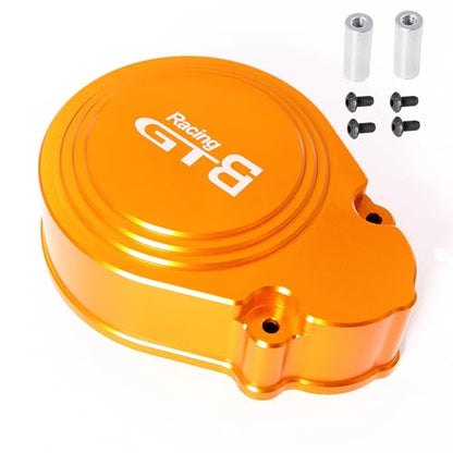 GTBRacing Metal 2 Speed Transmission System/Gear Cover Set for 1/5 RC Car HPI Baja 5B SS 5SC (Orange Metal Cover) | HPI Baja 2 Speed Gear Transmission - color: Orange Metal Cover