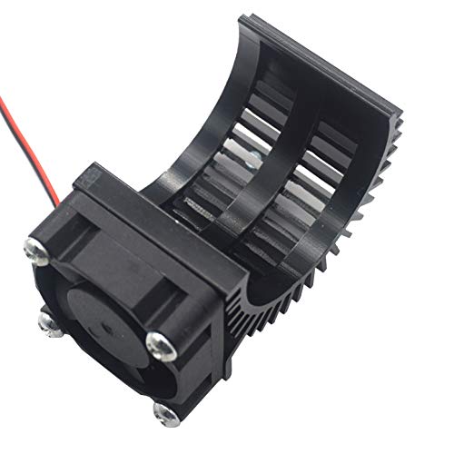 ShareGoo RC 540 545 550 Brushless Brushed Motor Heatsink with Cooling Fan 5-6V for HSP HPI Wltoys Himoto Tamiya 1/10 RC Crawler Truck Off Road Buggy Car