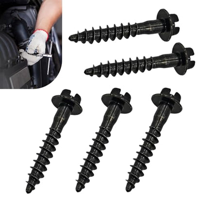 5PCS Air Box Screw, Stainless Steel Air Filter Housing Retaining Bolts, Compatible with Chrysler, Chevrolet, Jeep, Dodge, Pontiac, Air Filter Box Screws Replaces BAS01003, 6509605AA