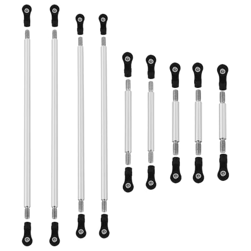 313/324mm LCG Girder Frame Hard Stainless Steel Linkage Link Rod End for 1/10 RC Crawler Axial SCX10 II III TRX4 Capra 1.9 UTB Metal Links Upgrades (TRX-4)