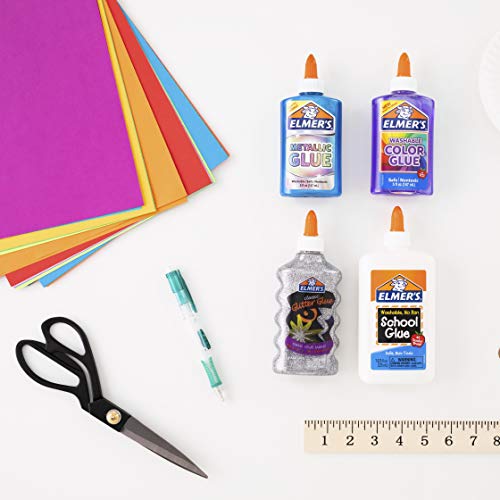 Elmer's Liquid School Glue, White, Washable, 32 Ounces - Great for Making Slime, Arts & Crafts, Back to School, #1 Teacher Brand (Pack of 6) - size: 1 Quart (32 oz) (Pack of 6)