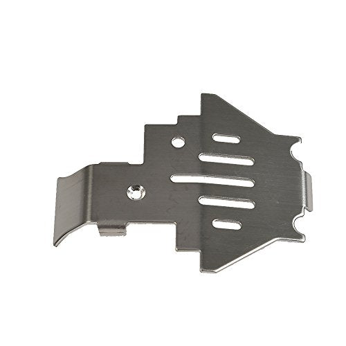 Stainless Steel Center Belly Pan Armor Skid Plate Stainless Steel RC Skid Plate RC Chassis Armor Protector Plate Protection Compatible with TRX4 1/10 RC Crawler Car Upgrades