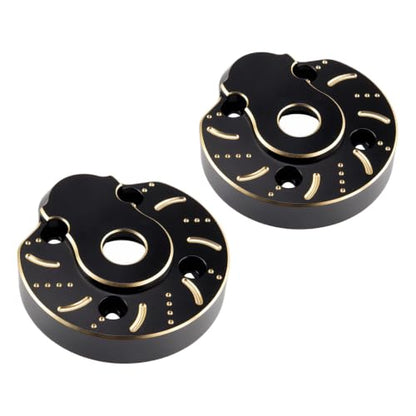 94g Brass Front Axle CVD Weight Cover Upgrade for 1/10 SCX10 III | Fit SCX10 III Capra, AR45P, UTB10, Vanquish F9 CP44 1.9. Extra weight for crawling grip. Durable brass, easy to install - size: Portal Cover D