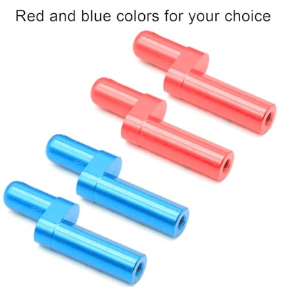TT02 Aluminum Battery Post, 2Pcs Battery Holder Upgrade Replacement Parts Durable Battery Post for Tamiya TT02 1/10 on Road RC Car Battery Mount Upgrade Kit, TT02B Quick Release Battery Holder Blue - color: Blue