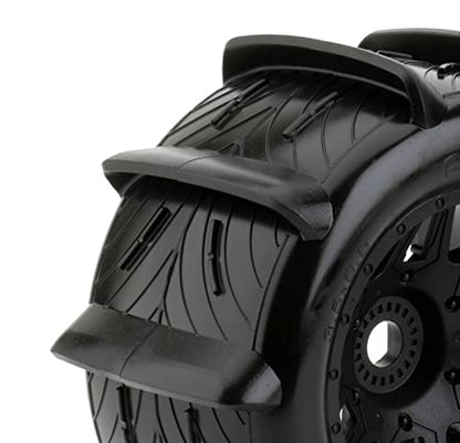 Powerhobby 1/8 Rooster 3.8 Belted Paddle Sand Snow Tires 17mm Wheels (4) FITS : 1/8 Monster Truck ARRMA KRATON/Outcast/NOTORIOU/TRAXXAS E-REVO/T-MAXX/Summit/LOSI LST/HPI Savage